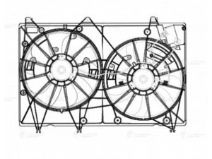 Изображение 4, LFK1954 Вентилятор TOYOTA Highlander (07-13) охлаждения радиатора LUZAR