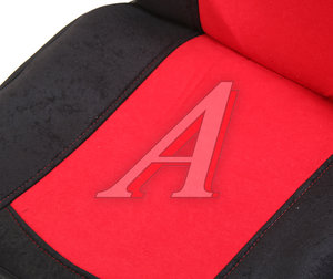 Изображение 2, VEG/FR-1105BK/RD Авточехлы (майка) на передние сиденья велюр черно-красные (4 предм.) (2шт.) Brevon PANDORA-A