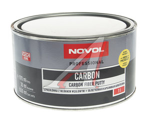 Изображение 1, 90952 Шпатлевка облегченная карбоновая CARBON 1кг NOVOL