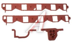 Изображение 1, 66-1008079/80/81(красная) Прокладка ГАЗ-53, 66 коллектора впускного комплект (красная)