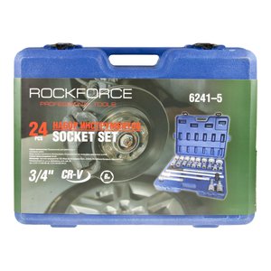 Изображение 2, RF-6241-5 Набор инструментов 24 предмета слесарно-монтажный 3/4" в кейсе ROCKFORCE