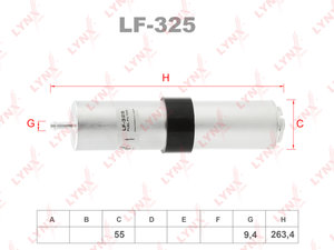 Изображение 1, LF325 Фильтр топливный BMW X3 (F25), X4 (F26) LYNX