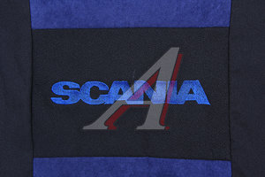 Изображение 2, SCANIA 4-серия Чер-Син Авточехлы SCANIA 4 series жаккард черно-синие комплект АВТОРЕАЛ