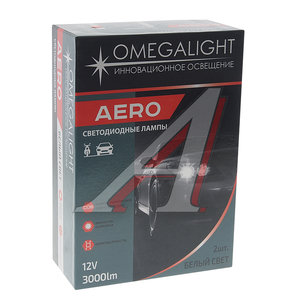 Изображение 3, OLLEDHB3AERO-2 Лампа светодиодная 12V HB3 P20d 3000Lm (2шт.) Aero OMEGALIGHT