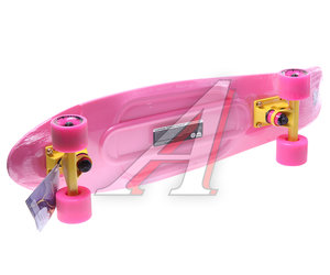 Изображение 2, NN004177 Скейтборд 27" (пенниборд) пластиковый розовый TECH TEAM