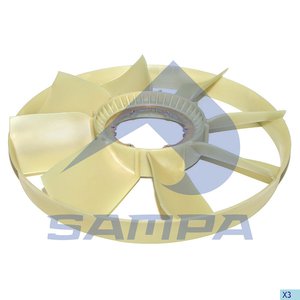 Изображение 1, 200.161-01 Крыльчатка MERCEDES Actros вентилятора SAMPA