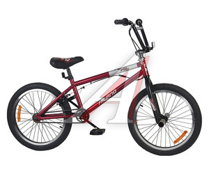 Изображение 8, T21B603 B Велосипед 20" 1-ск. BMX бордовый HILAND