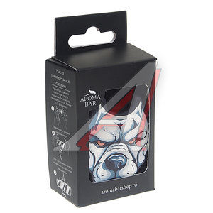 Изображение 2, 4678597208305 (dogcolorset) Подвеска ароматная "Питбуль" в крафтовой упаковке цветная AROMA BAR