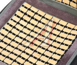 Изображение 2, MP-59 серая Накидка на сиденье массажная бамбуковая плоские пластины серая VALGO