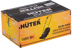 Изображение 9, HUTER ELM-1000 Газонокосилка электрическая 1000Вт,  ширина скашивания 320мм,  т/сбор=28л HUTER