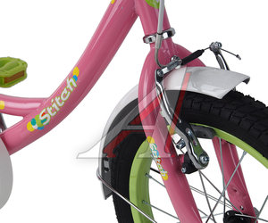 Изображение 4, JK1912007 16 B Велосипед 16" 1-ск. (4-6 лет) розовый Joying STITCH