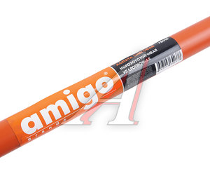 Изображение 4, 78016 Лопата снеговая пластиковая 460х400мм с металлическим черенком и ручкой AMIGO