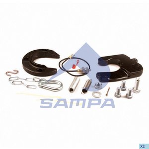 Изображение 2, 095.553 Ремкомплект седельного устройства (подкова, захват, палец, пружина, болты) SAMPA