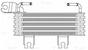 Изображение 3, LOC0849 Радиатор HYUNDAI Santa Fe (00-) охлаждения масла АКПП LUZAR