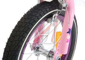 Изображение 4, JK909-14 Велосипед 14" 1-ск. (3-4 года) розовый STITCH