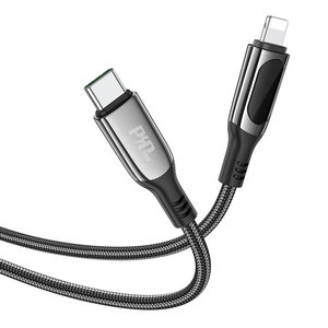 Изображение 3, S51 black Кабель iPhone (5-)-USB Type C 1.2м черный HOCO