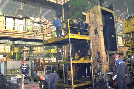 Капитальный ремонт ковочной линии на кузнечном заводе